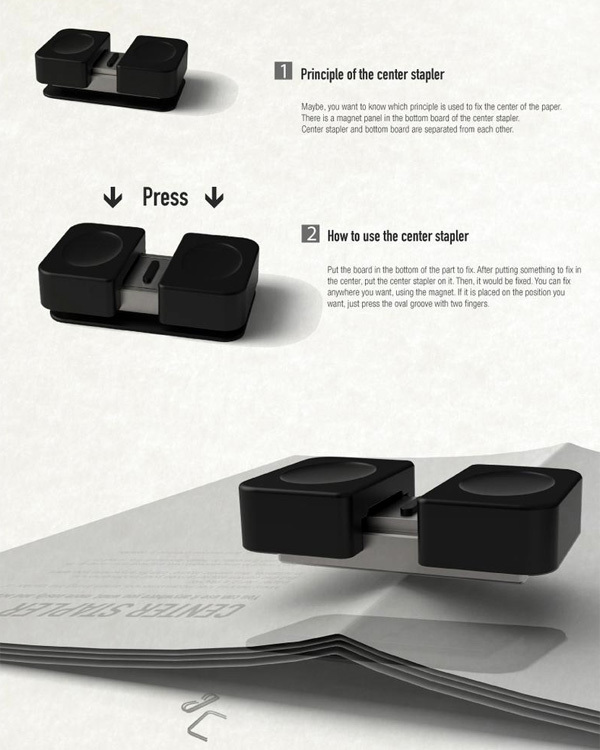 product design，industrial design，stapler，convenient，Simplicity，