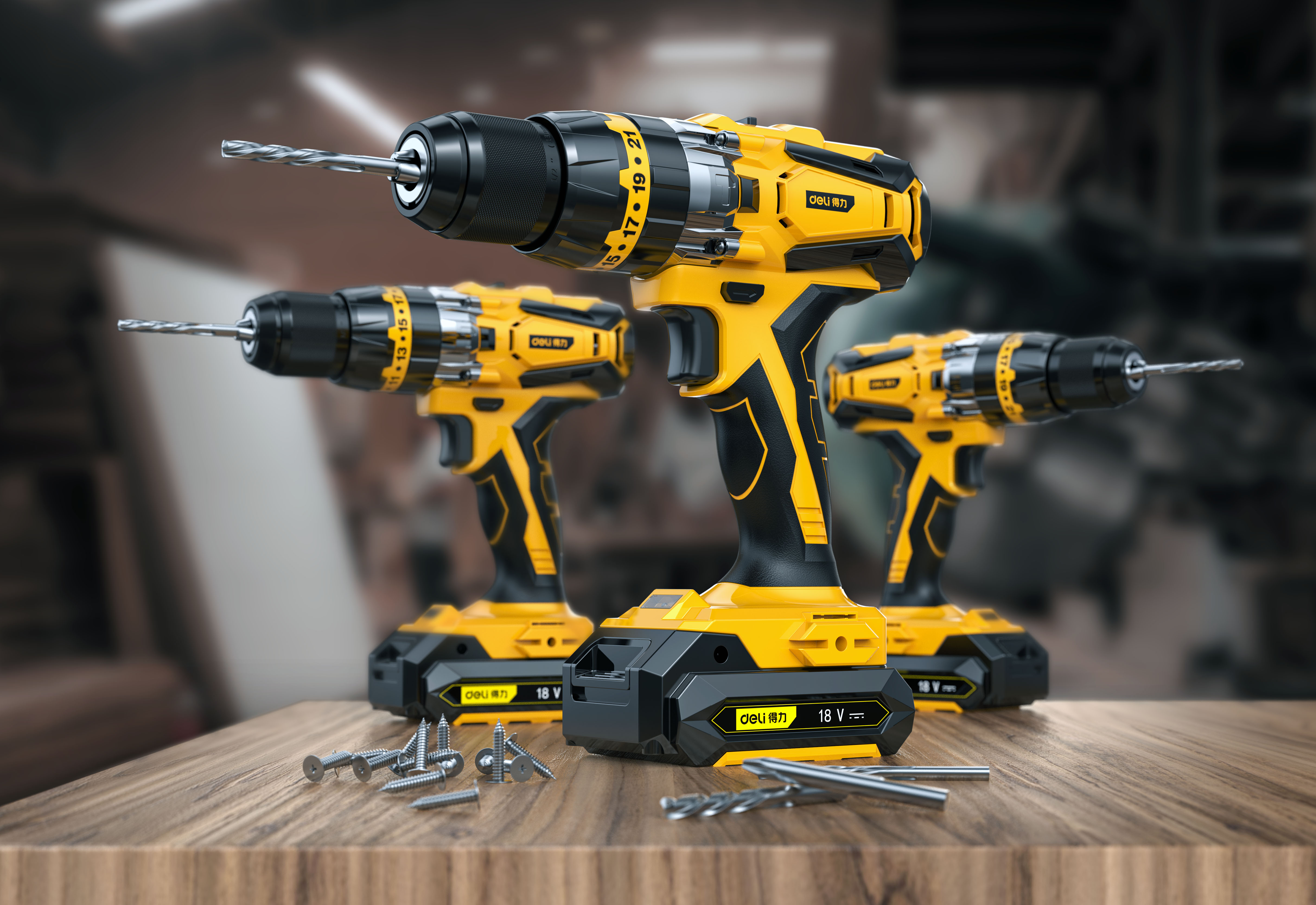 Hardware tools，Electric tool，Electric drill，Keyshot rendering，