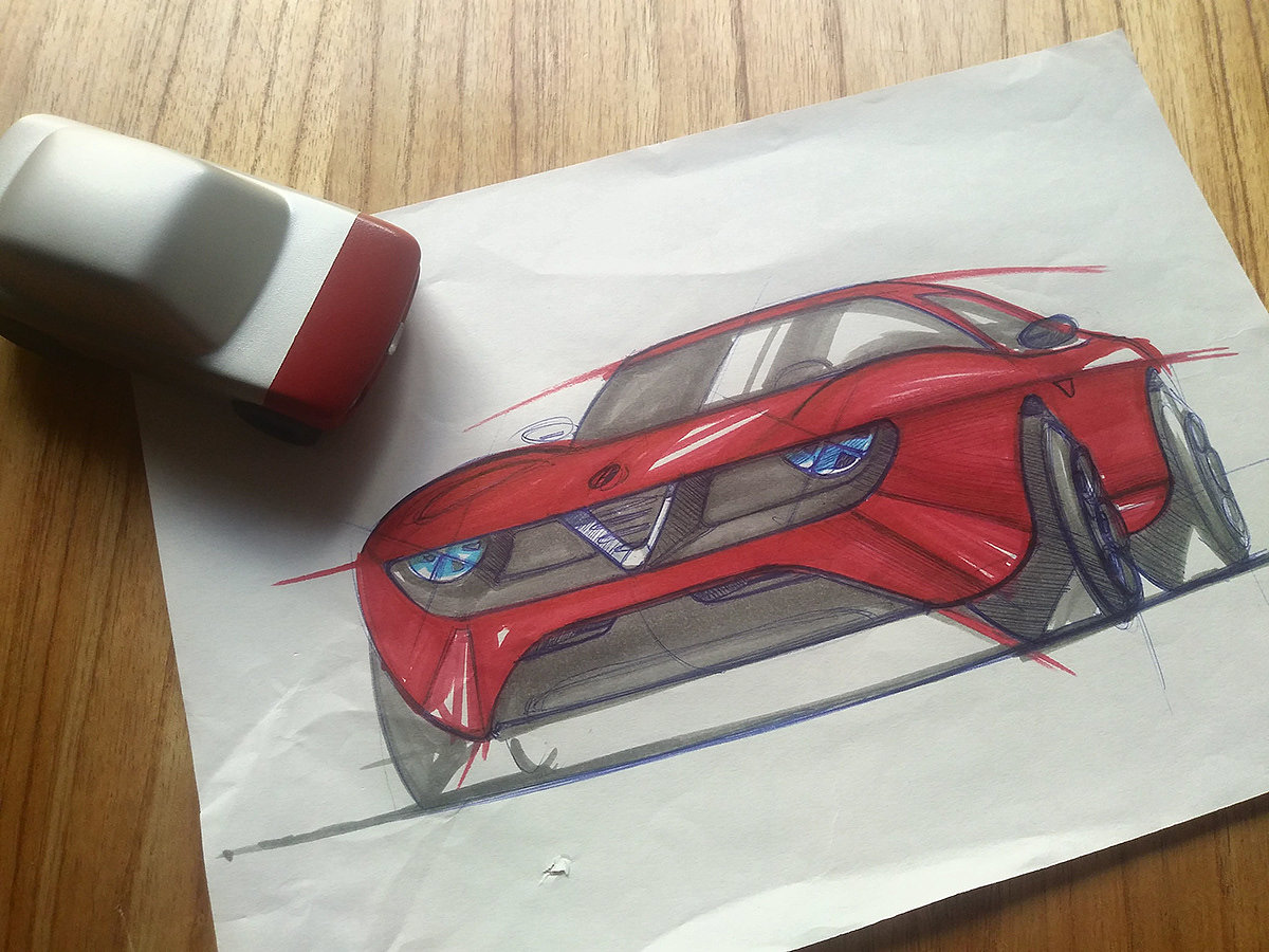 Toys，automobile，Hand drawn，modeling，3D printing，