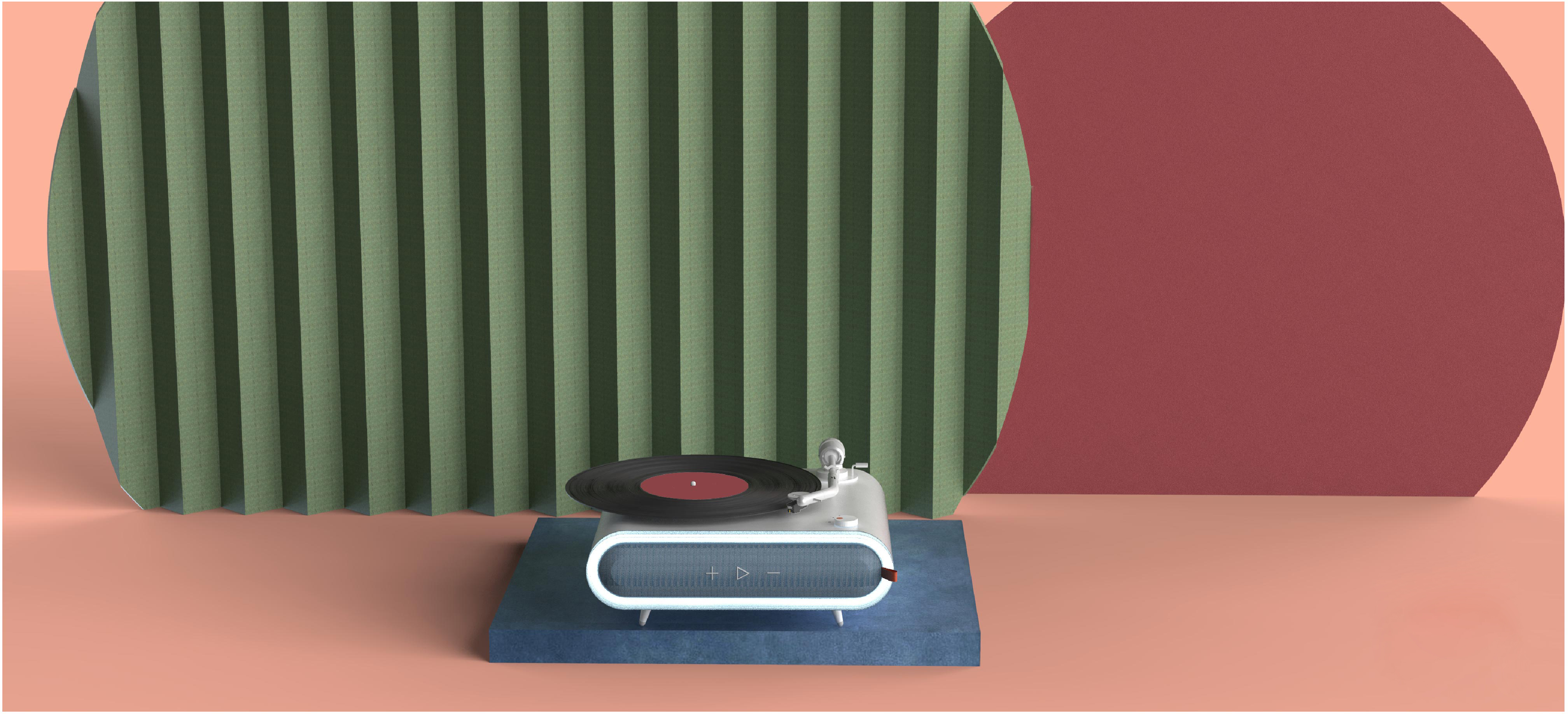 Retro, creative, record player, Bluetooth speaker, smart，