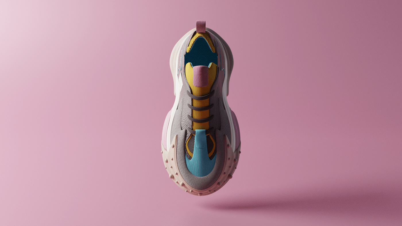 sneakers，fashion，modeling，Render，