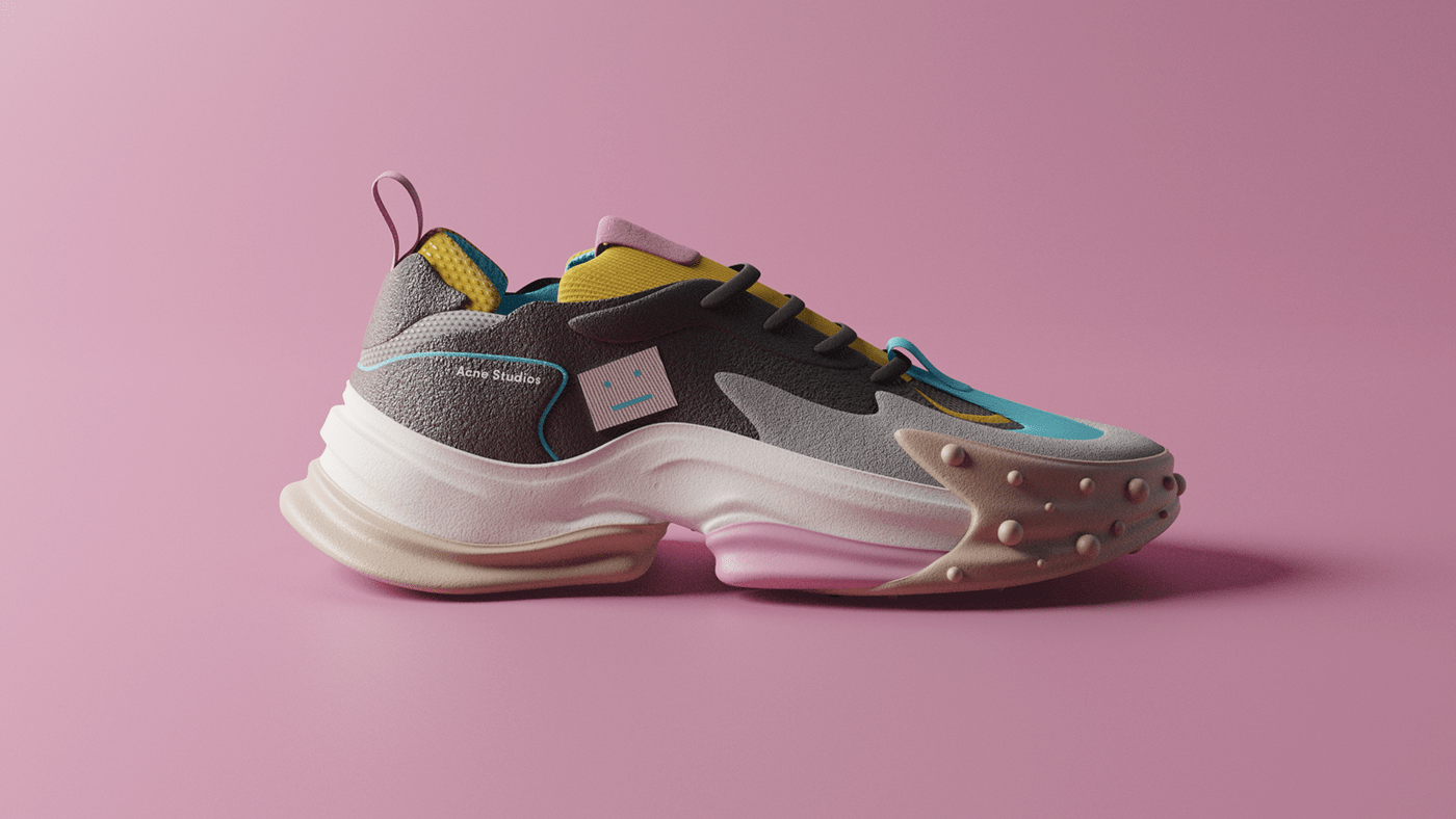 sneakers，fashion，modeling，Render，