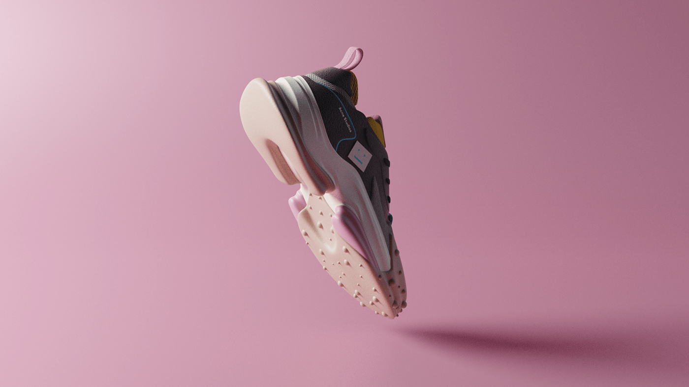 sneakers，fashion，modeling，Render，
