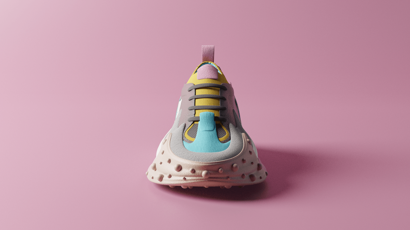 sneakers，fashion，modeling，Render，