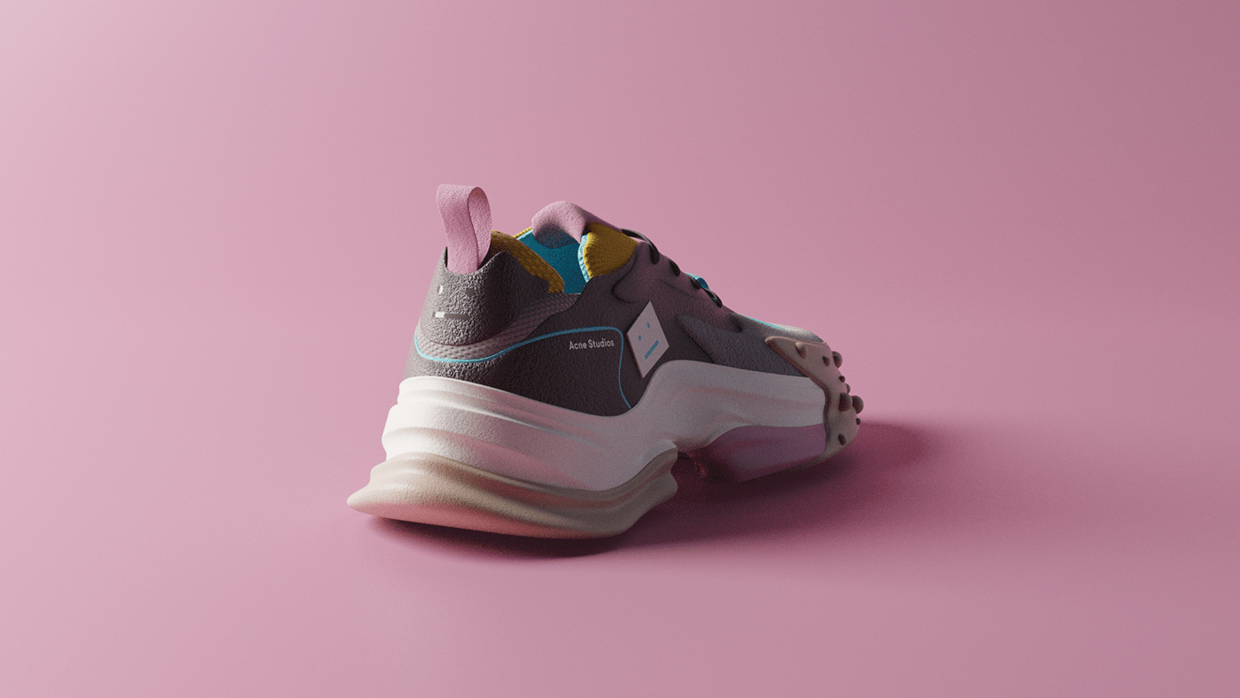 sneakers，fashion，modeling，Render，
