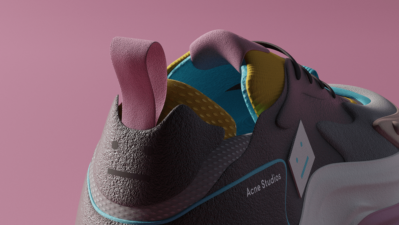 sneakers，fashion，modeling，Render，