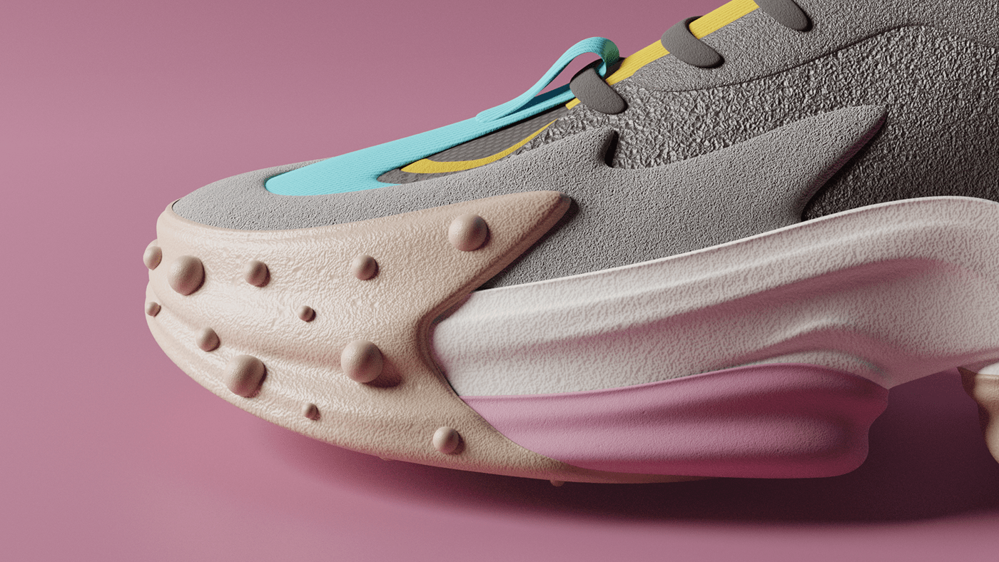 sneakers，fashion，modeling，Render，