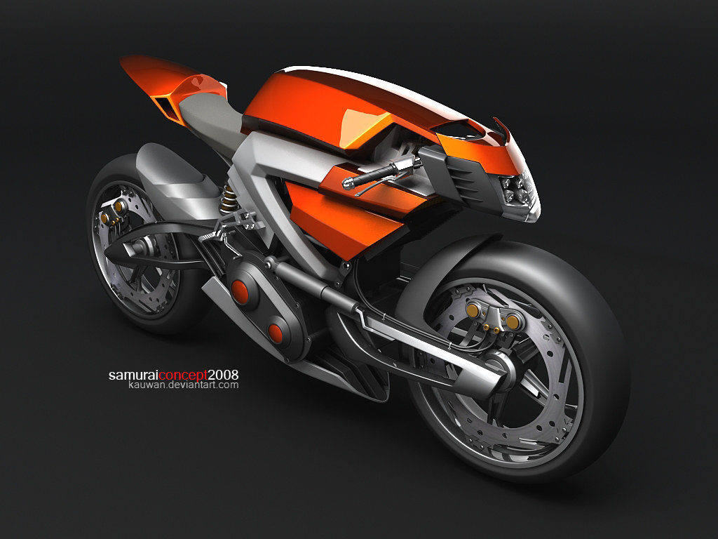 Concept Car，Motorcycle，Hand drawn，Rendering，