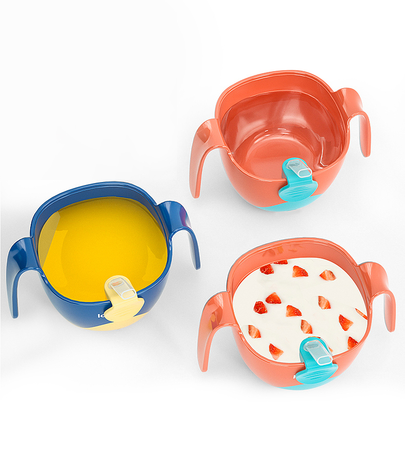 Three in one children's supplementary food bowl，tableware，Auxiliary food bowl，Snack bowl，