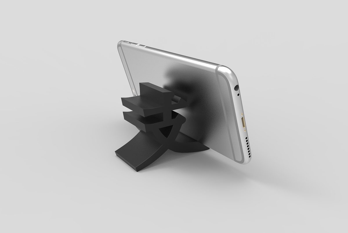 Mobile phone bracket，black，Japan，Symbol，