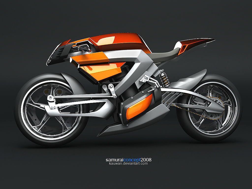 Concept Car，Motorcycle，Hand drawn，Rendering，