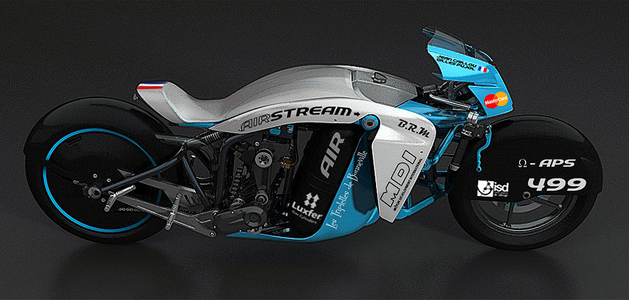 Concept Car，Motorcycle，Hand drawn，Rendering，