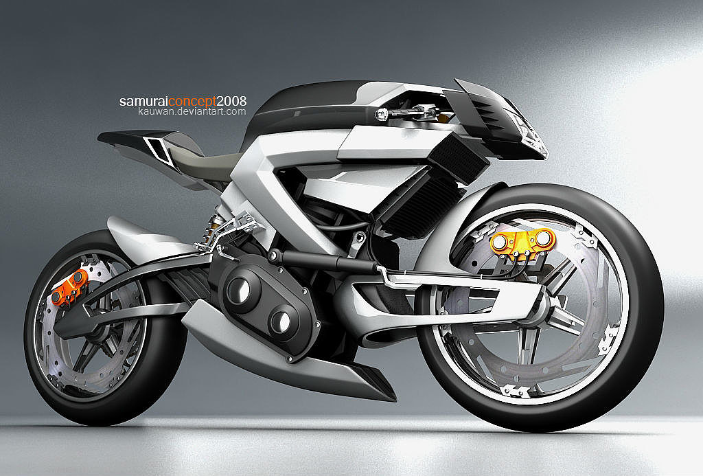Concept Car，Motorcycle，Hand drawn，Rendering，