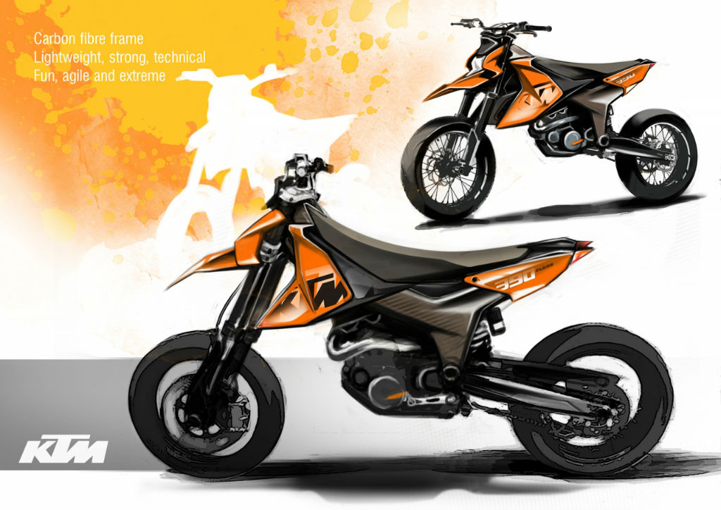 Concept Car，Motorcycle，Hand drawn，Rendering，