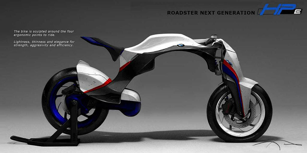 Concept Car，Motorcycle，Hand drawn，Rendering，