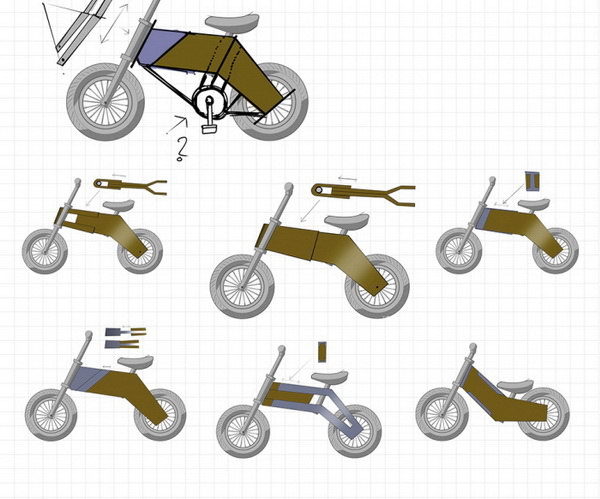 manual，Production process，originality，children，Bicycle，