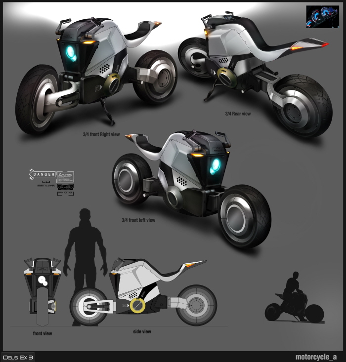 Concept Car，Motorcycle，Hand drawn，Rendering，