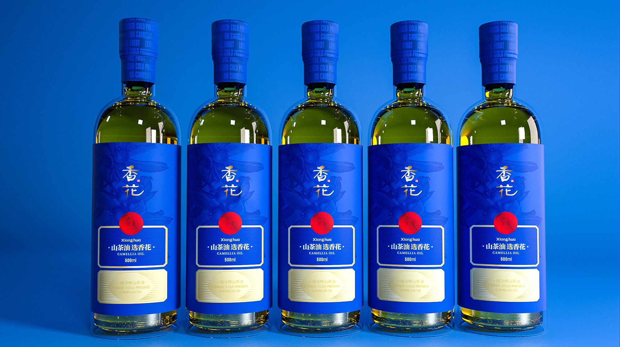 Camellia oil packaging design, camellia oil brand design，