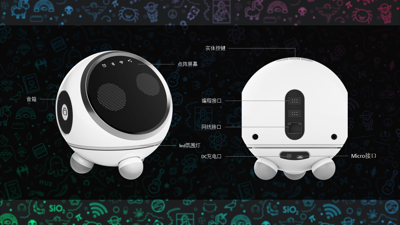 Educational robot，accompany，cute pet，interactive，