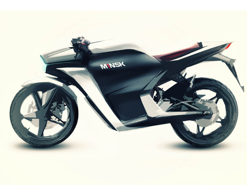 Concept Car，Motorcycle，Hand drawn，Rendering，