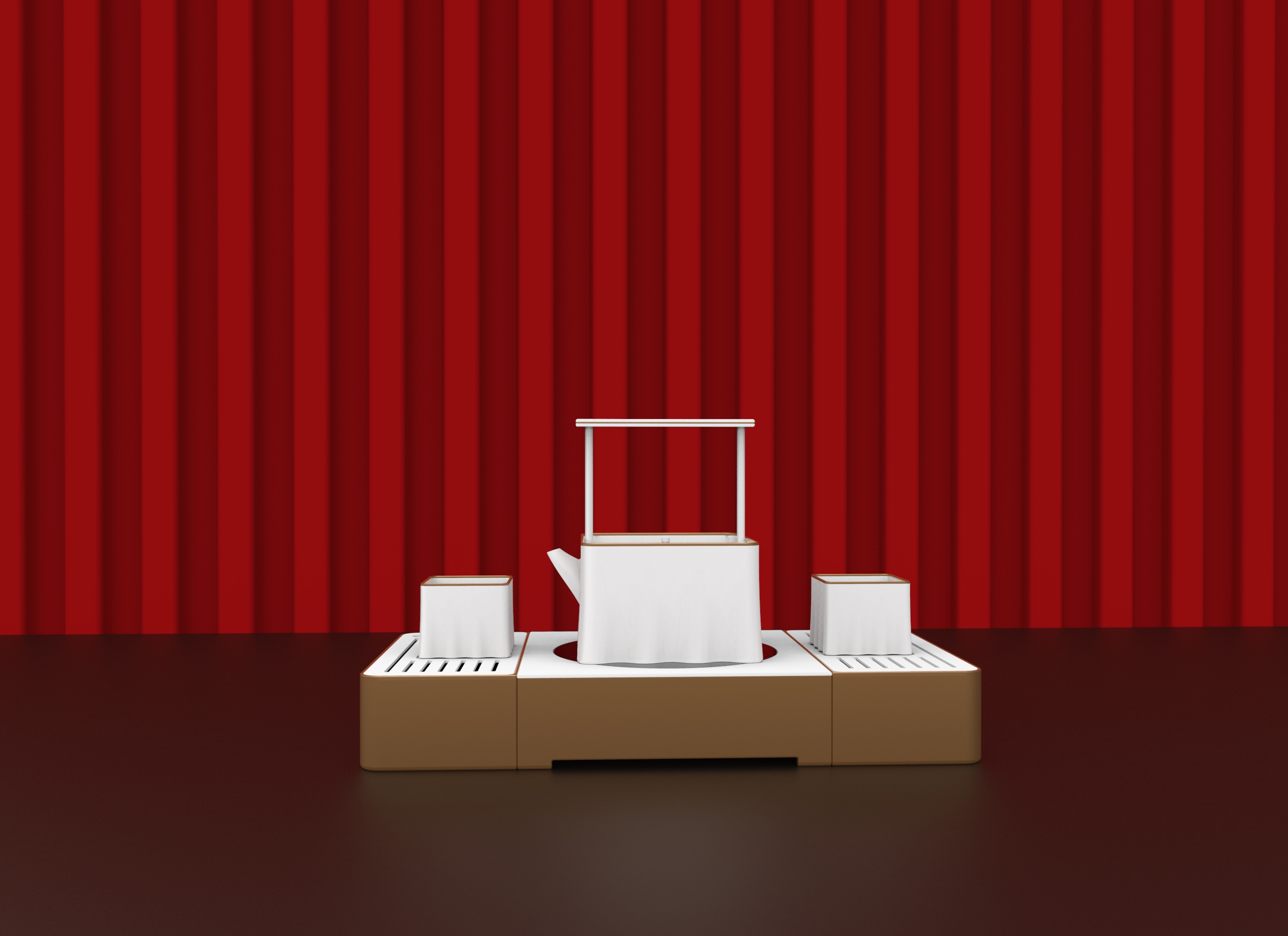 Tea set design，