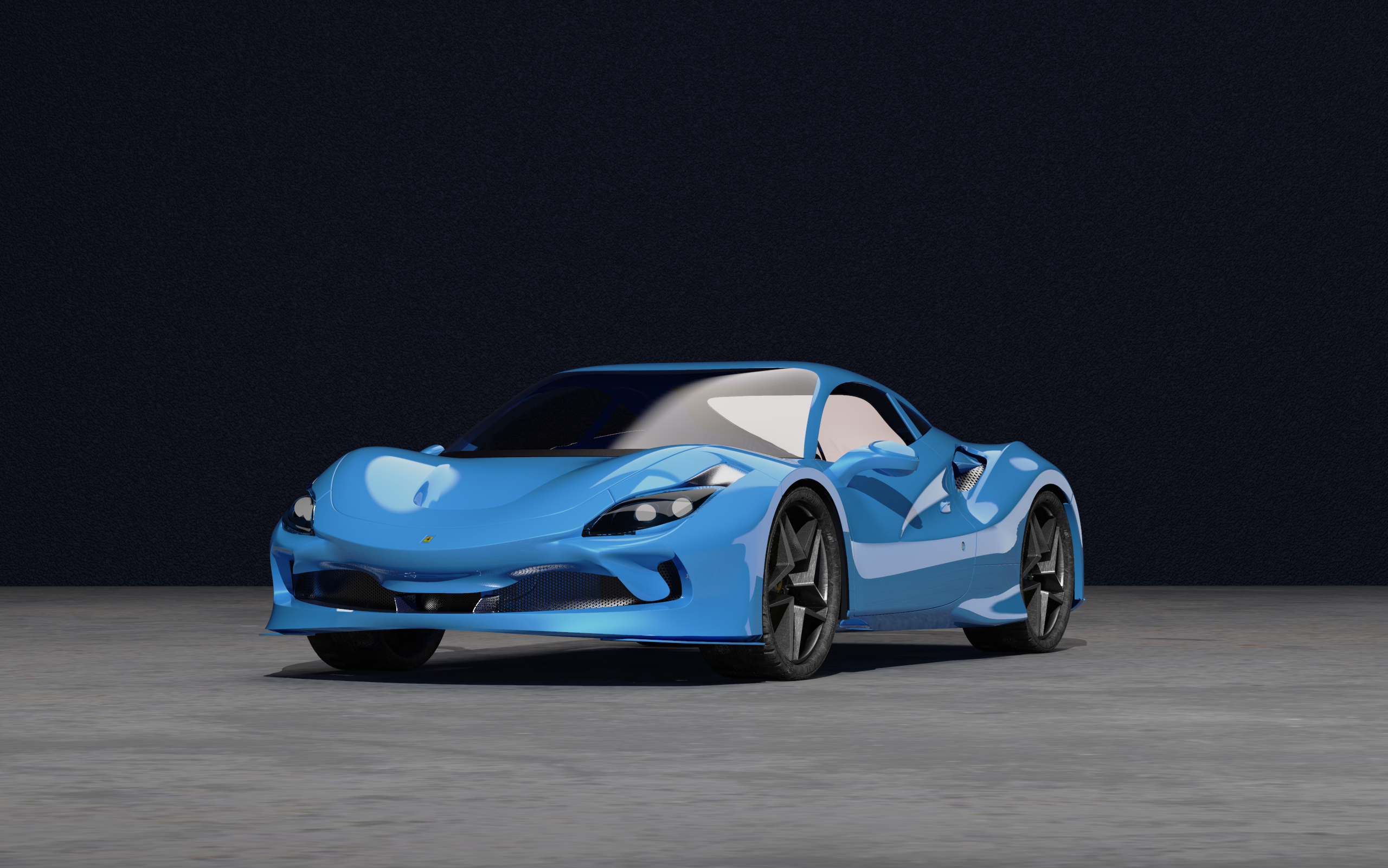 Sports car modeling and rendering exercise，