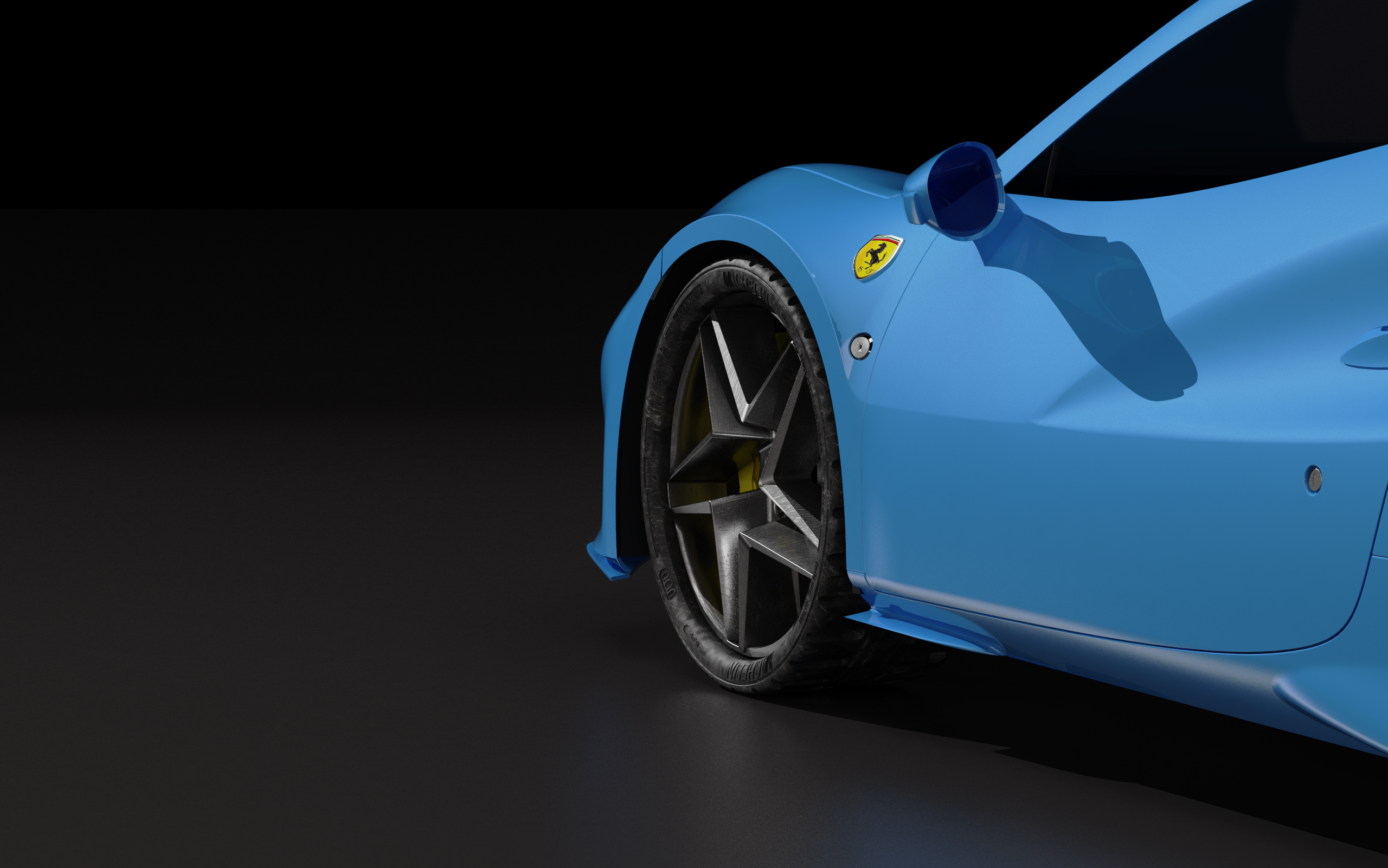 Sports car modeling and rendering exercise，