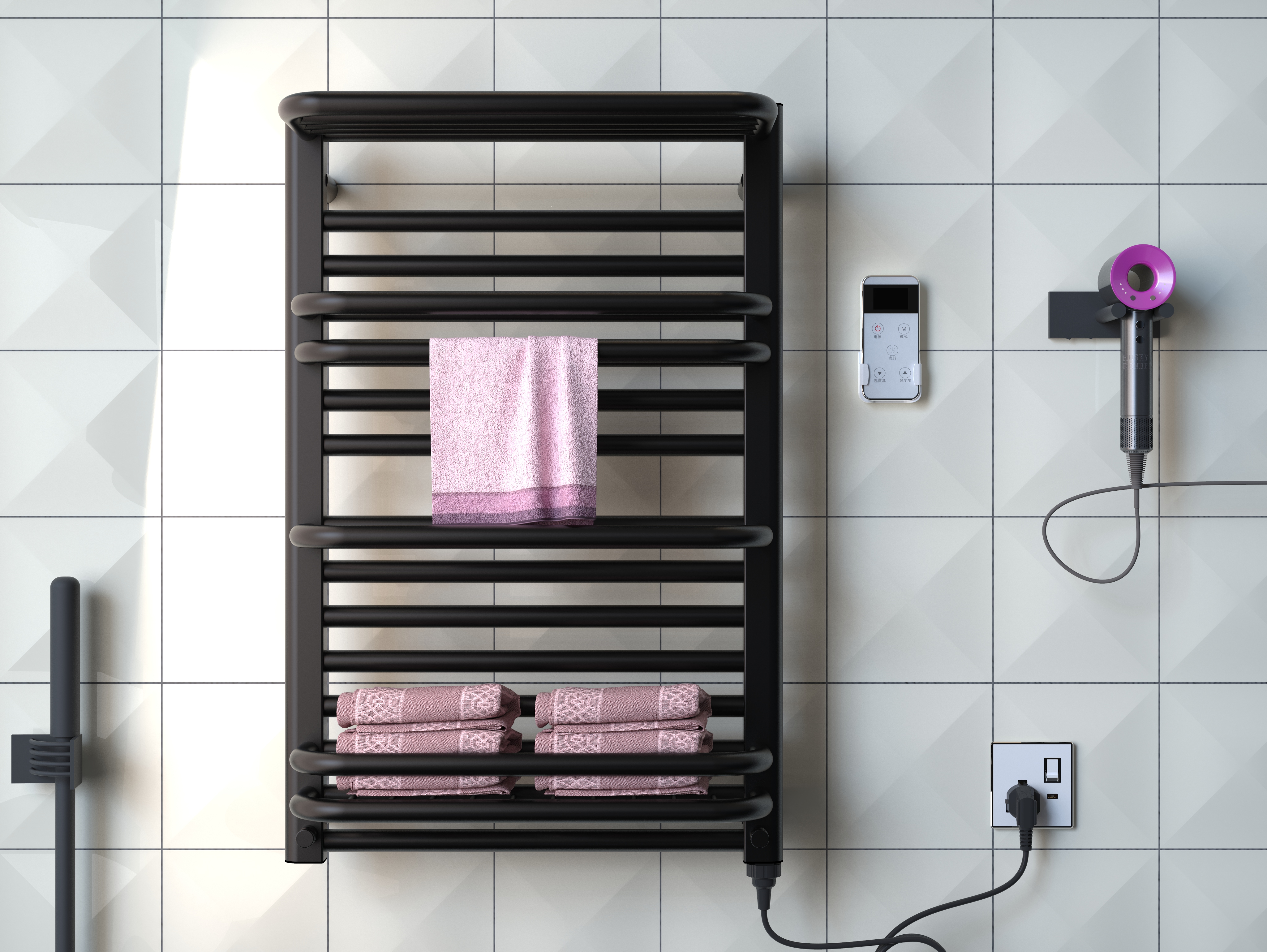 Electric towel rack，