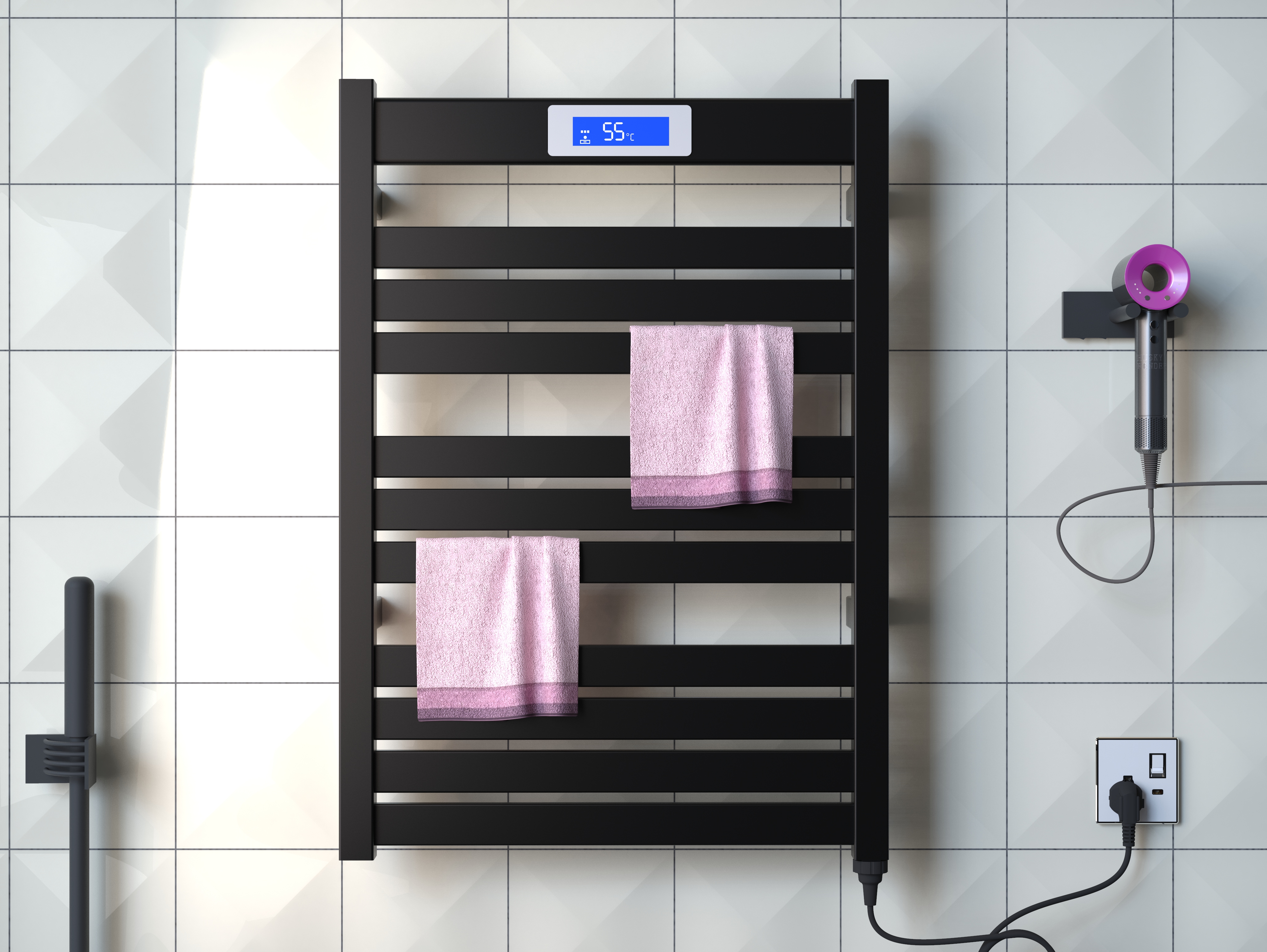 Electric towel rack，