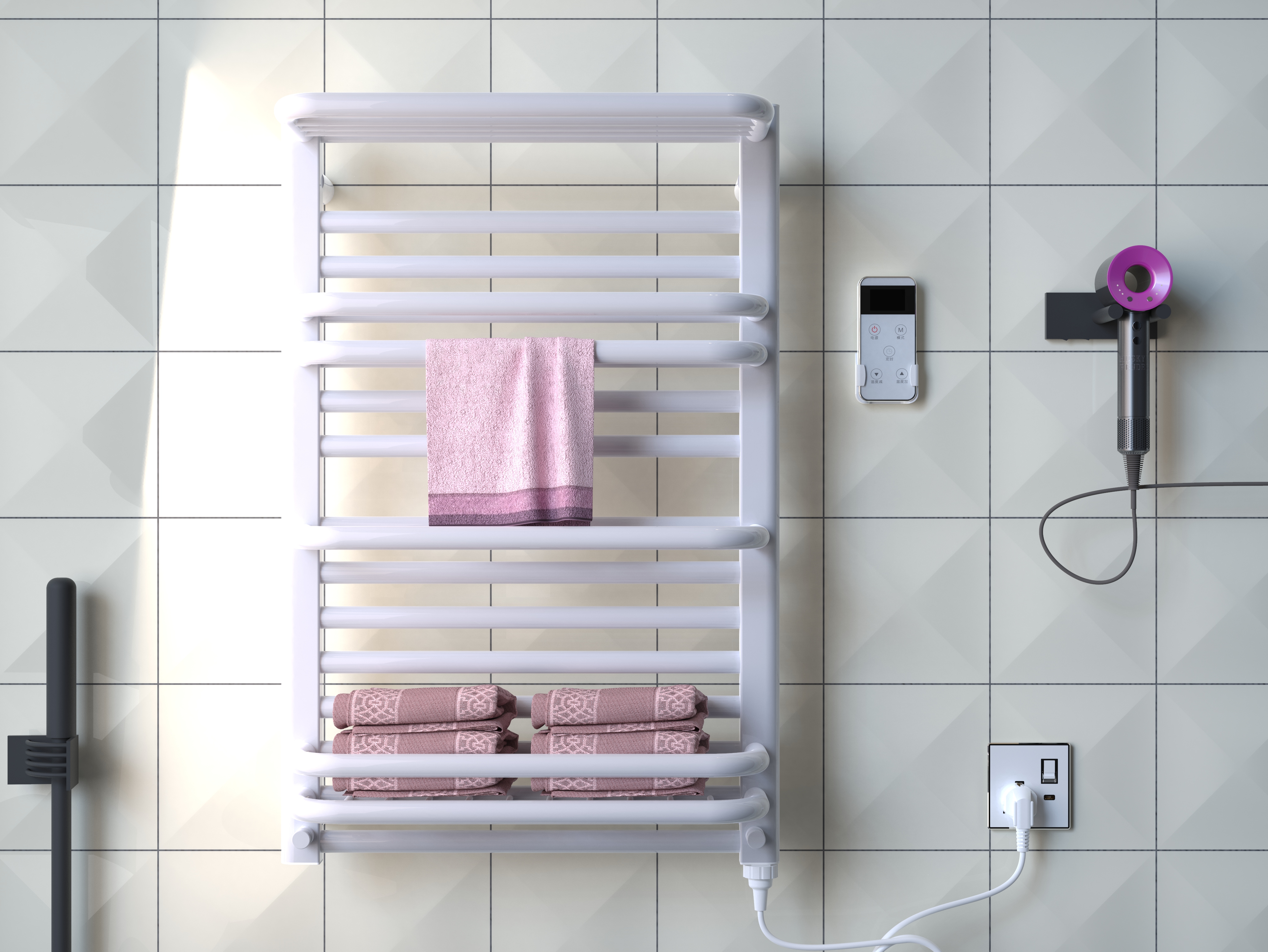 Electric towel rack，