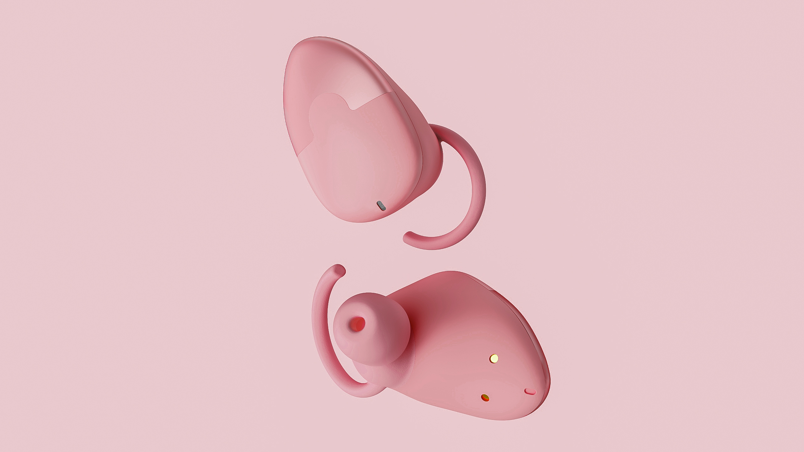 headset，Earphone design，Render，
