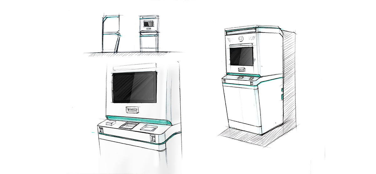 Industrial equipment design，Self service terminal design，Product appearance design，Industrial design company，industrial design，