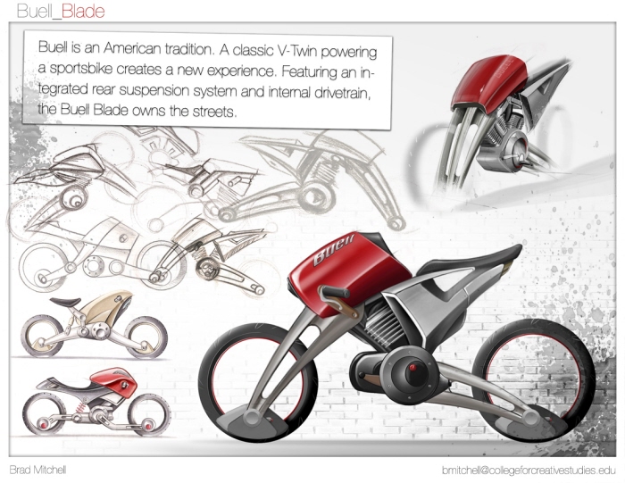 Concept Car，Motorcycle，Hand drawn，Rendering，