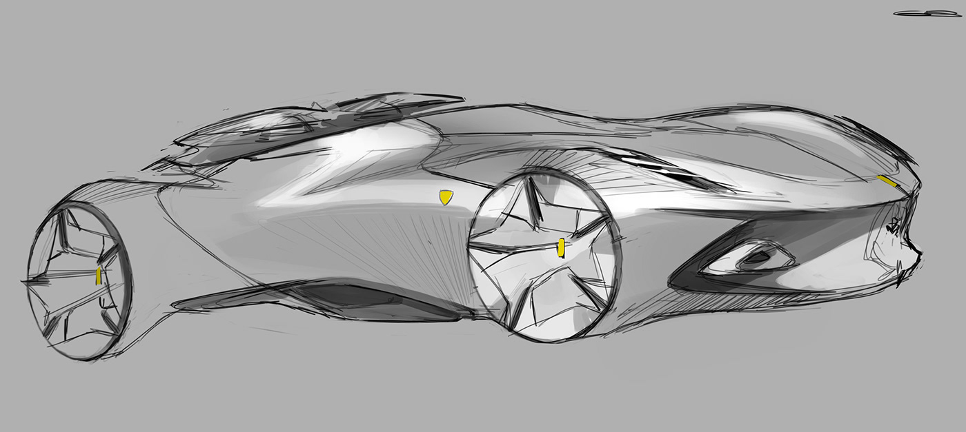 automobile，audi，Hand drawn，sketch，