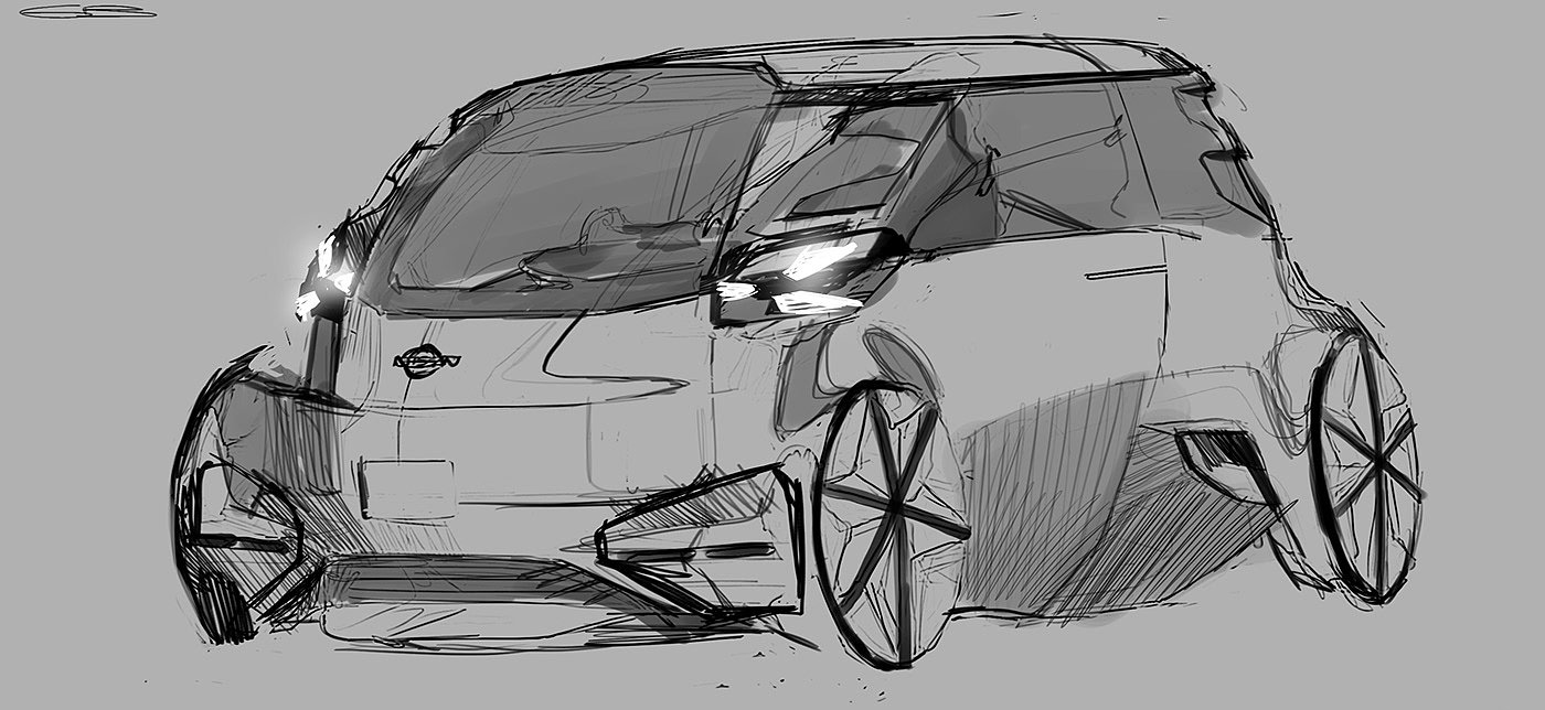 automobile，audi，Hand drawn，sketch，