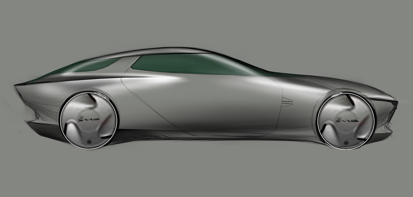 automobile，audi，Hand drawn，sketch，