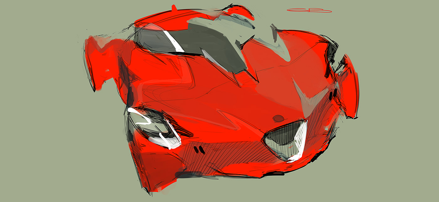 automobile，audi，Hand drawn，sketch，