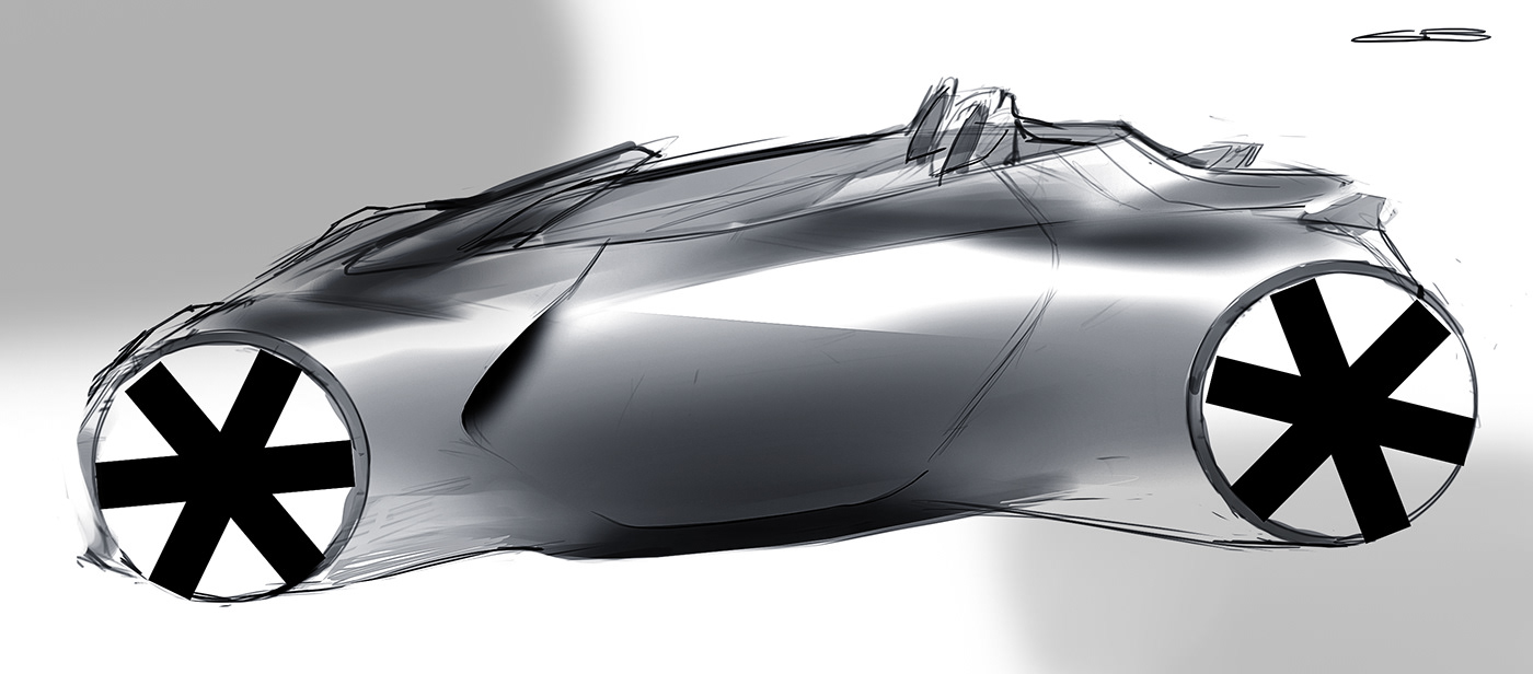 automobile，audi，Hand drawn，sketch，