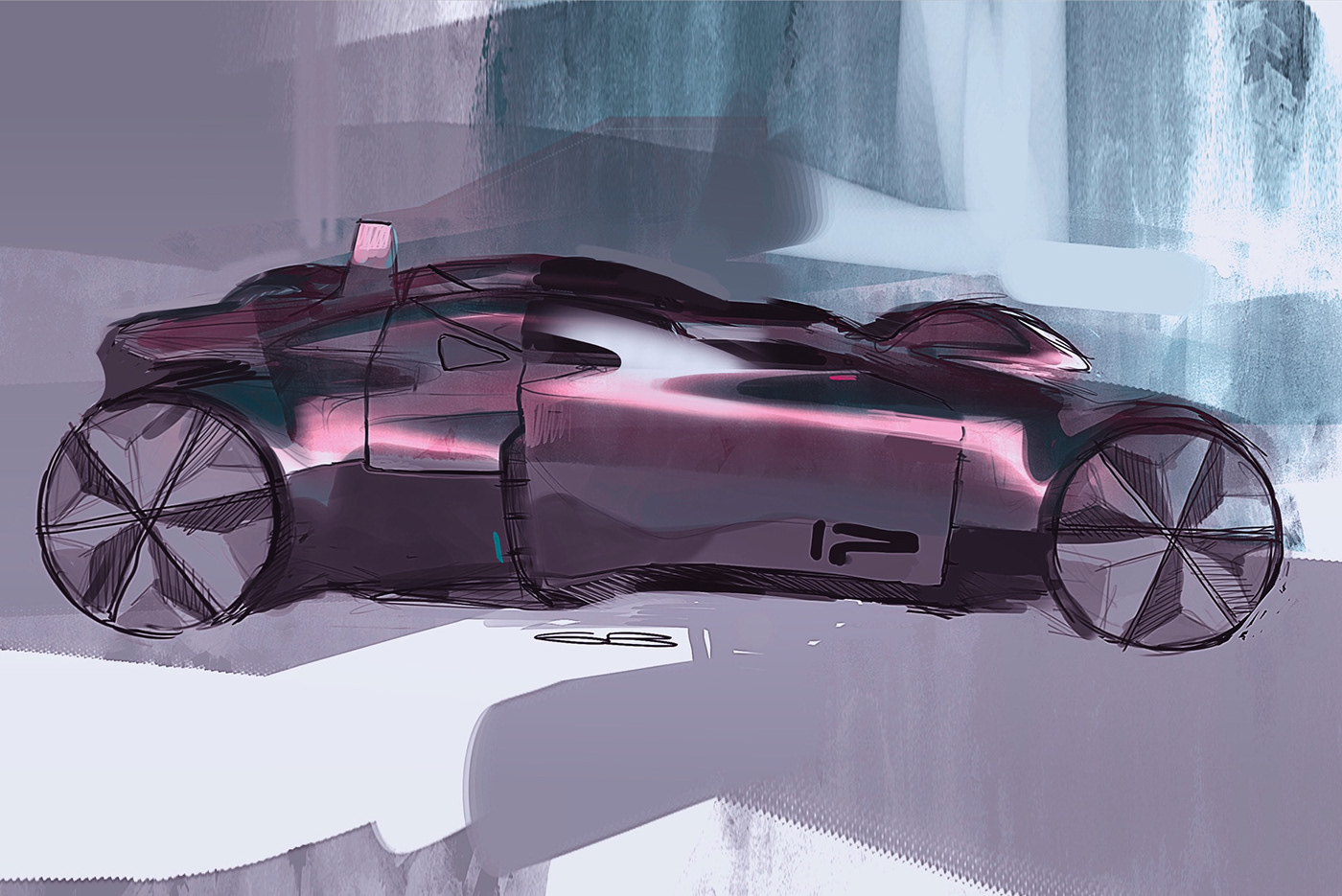 automobile，audi，Hand drawn，sketch，