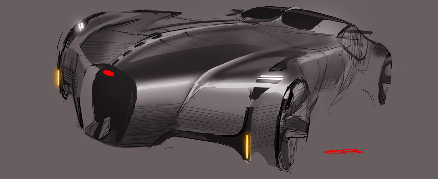 一大波汽车手绘图欣赏