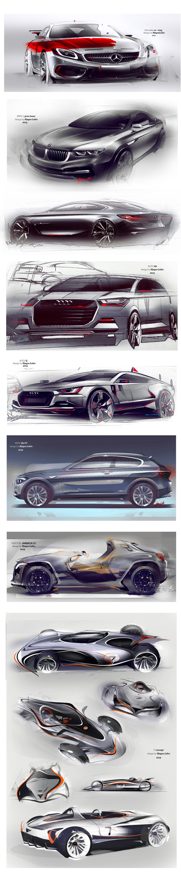 Hand drawn，automobile，Collection，marker pen，Industry，vehicle，