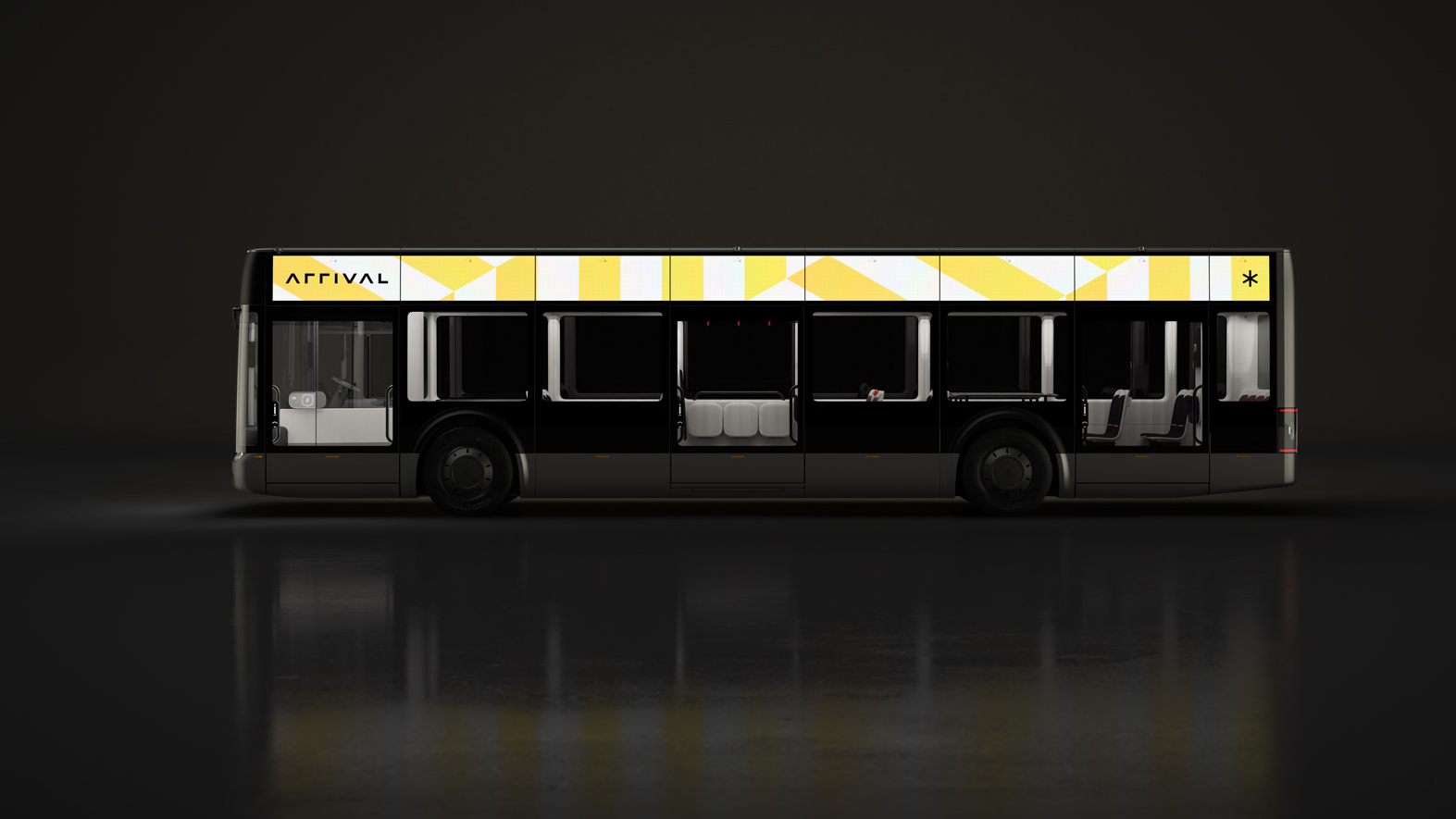 Arrival，Zero emission bus，Configurable seats，