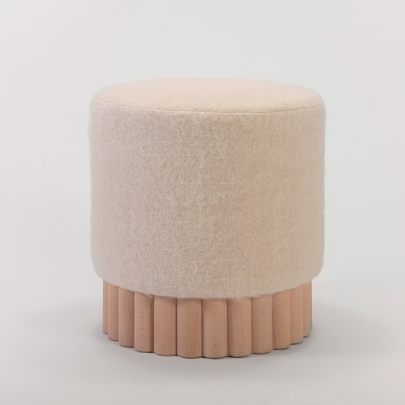 round table，Footstool，wool，Lotus，