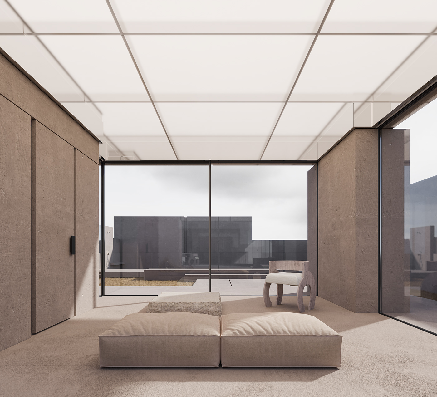 Introvert，residence，geometry，Interior design，