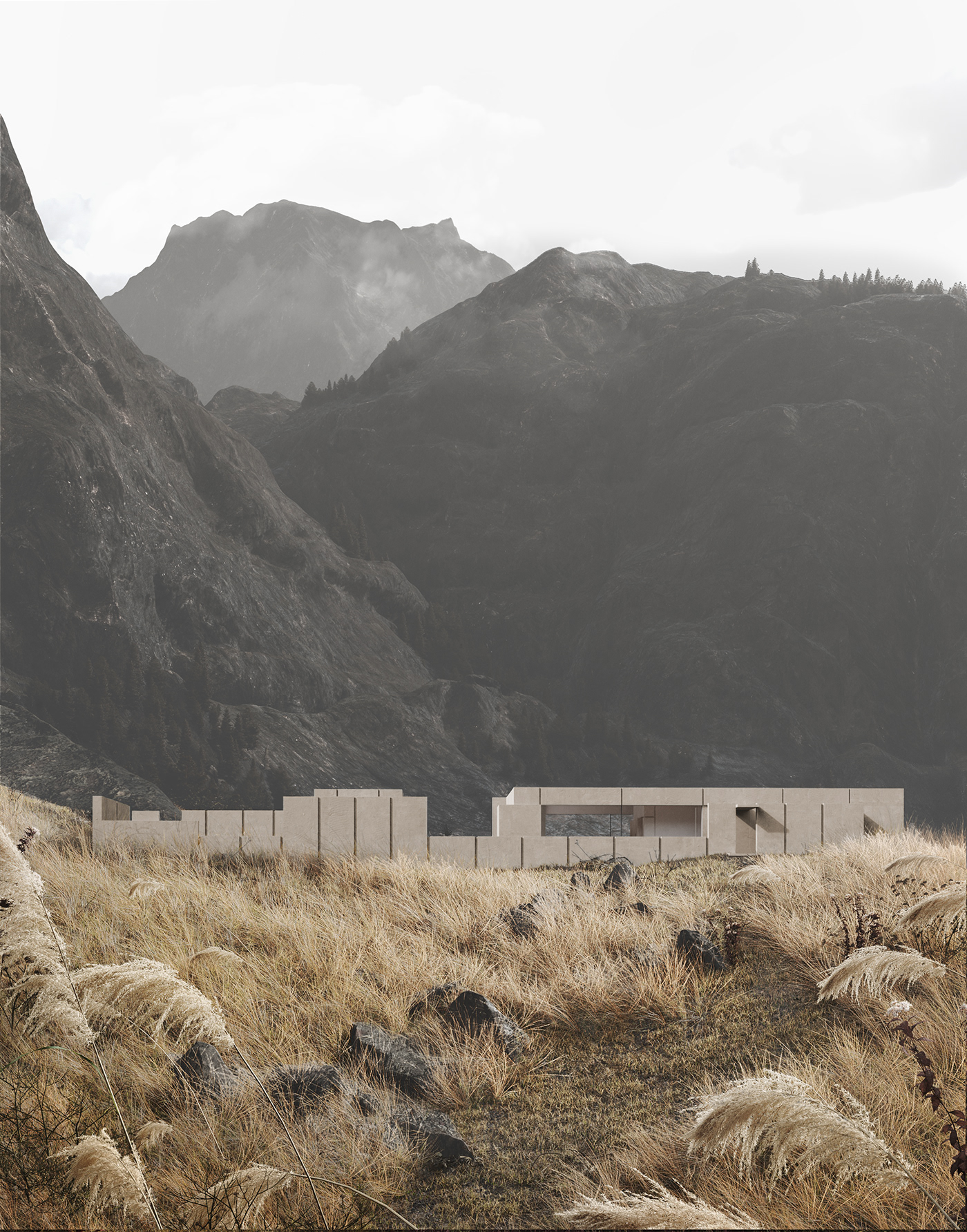 Introvert，residence，geometry，Interior design，