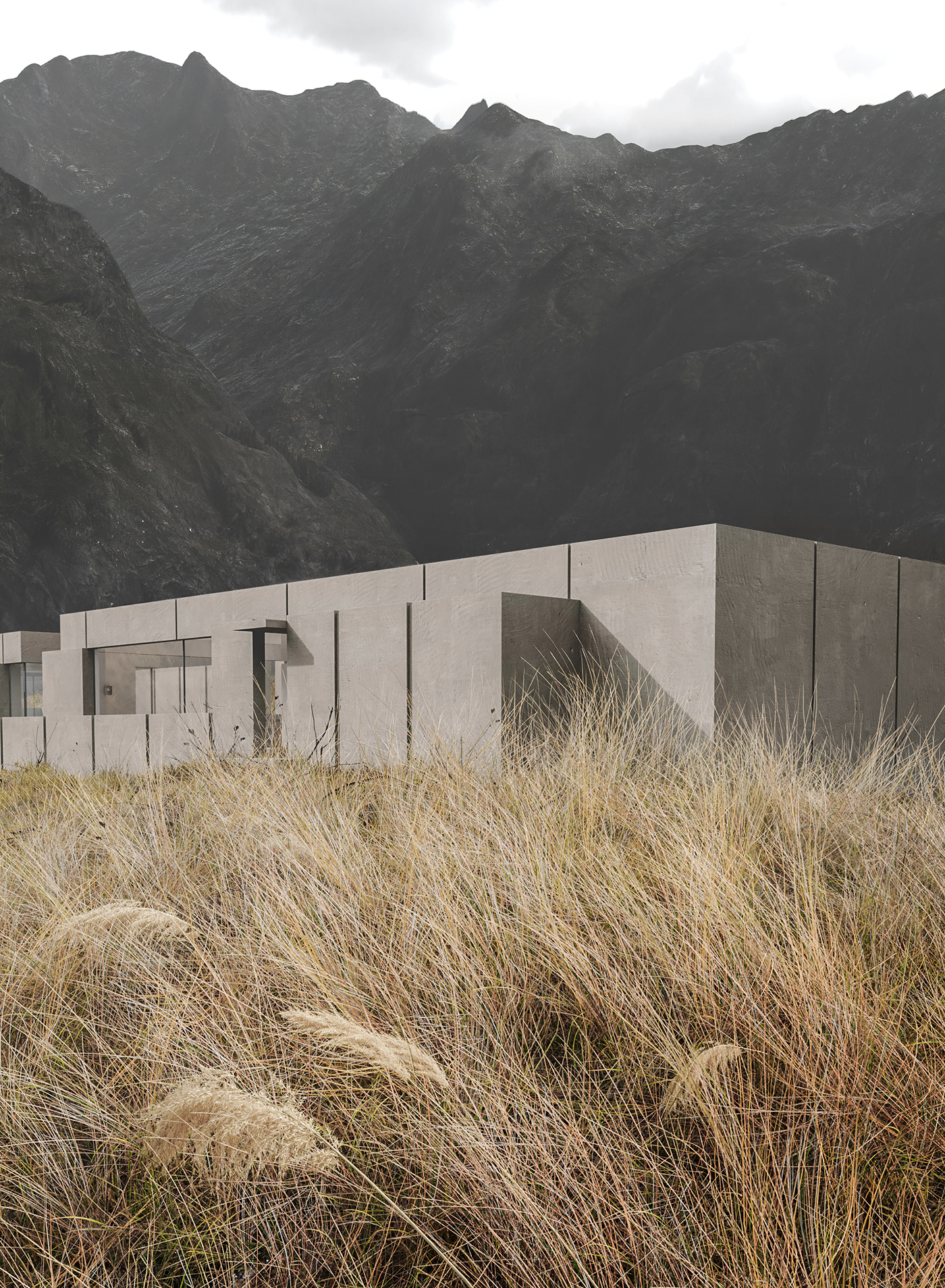 Introvert，residence，geometry，Interior design，