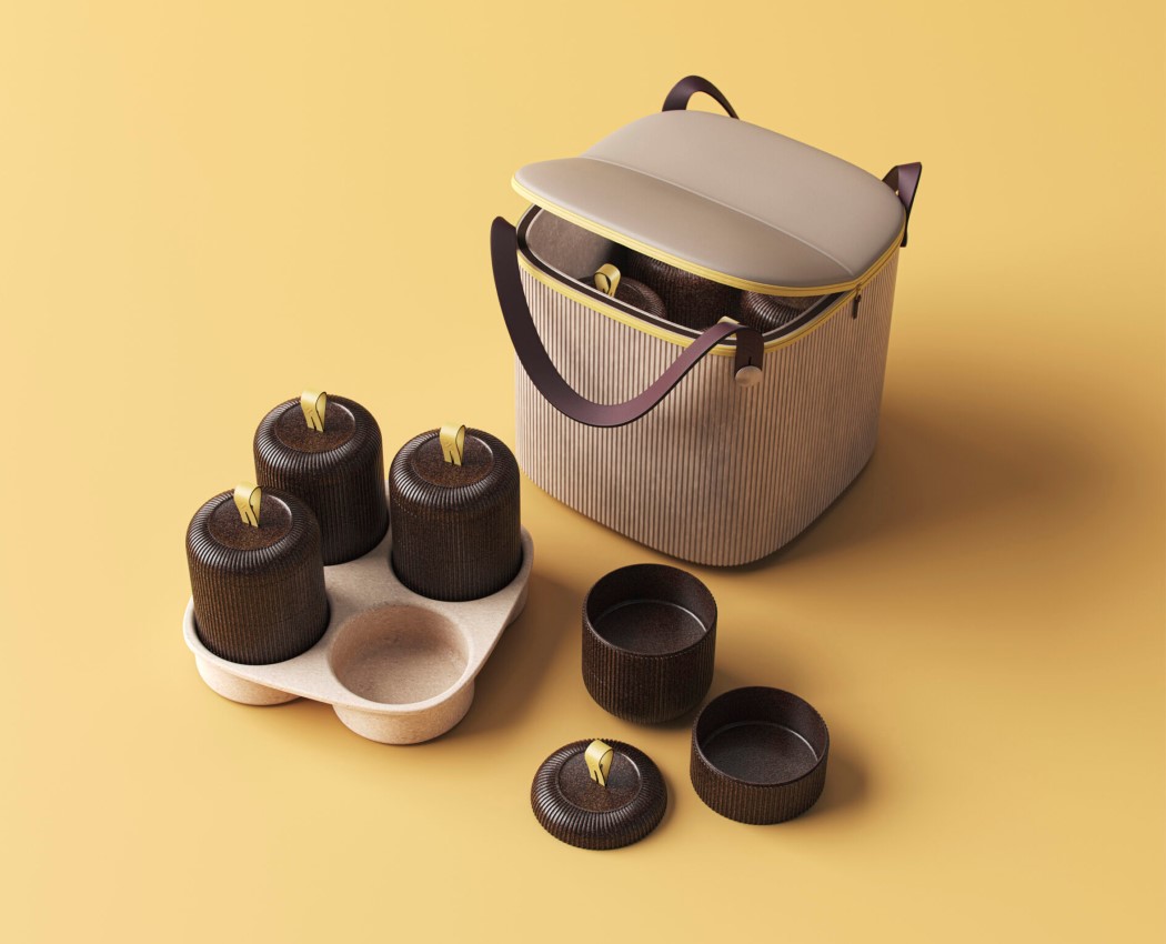 Takeout box，biodegradable，environment protection，cocoa bean，modularization，