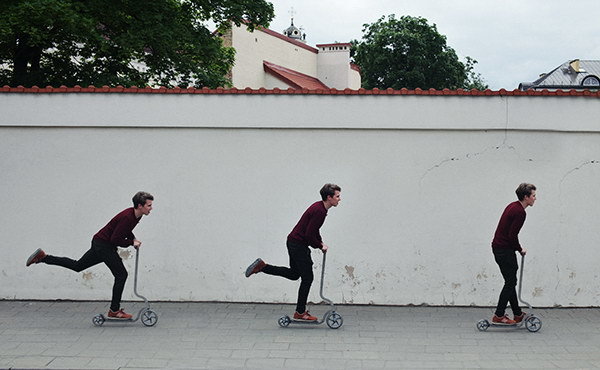 motion，outdoors，fold，Scooter，Tool design，