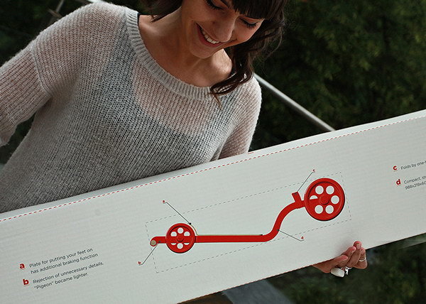 motion，outdoors，fold，Scooter，Tool design，