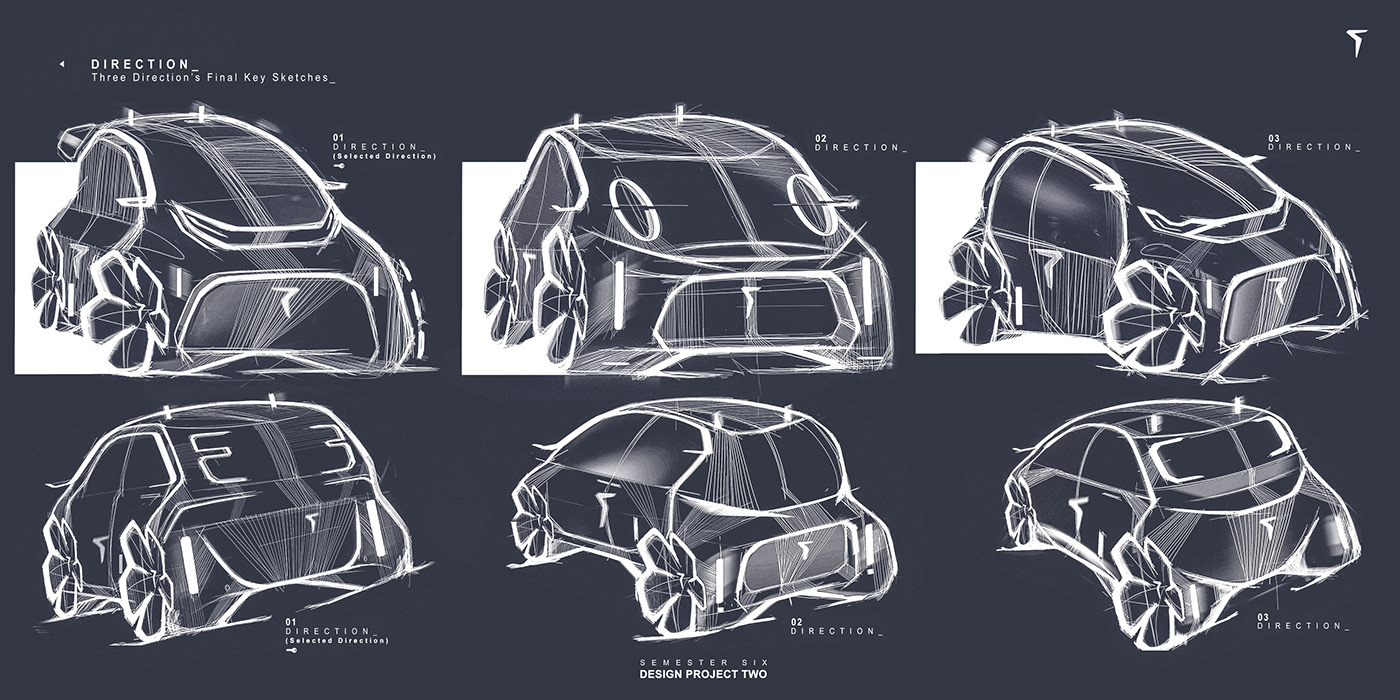 automobile，Commuter car，concept，two thousand and twenty-five，Hand drawn，
